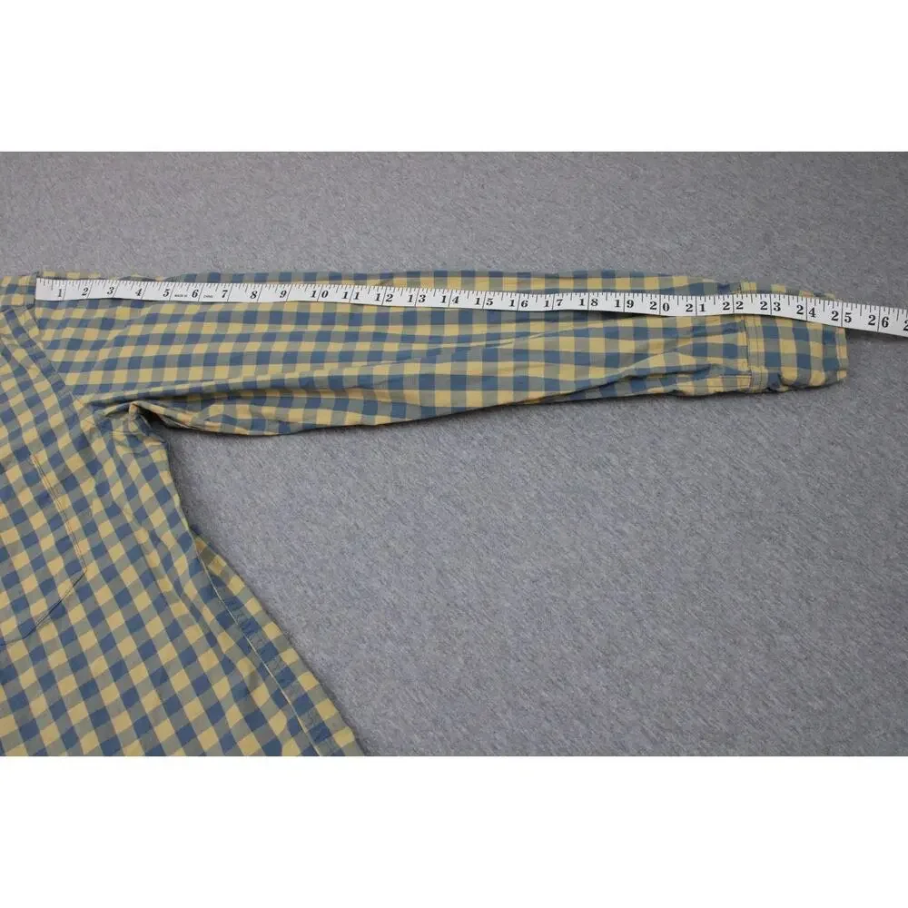 J Crew Shirt Mens Medium Plaid Flex Washed Slim‎ Fit Button-Down